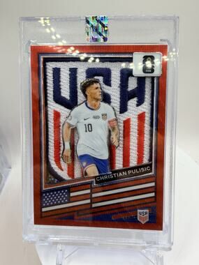 Art Card Christian Pulisic W/ Team USA Soccer World Cup Patch Made By Mayflower